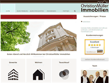 Tablet Screenshot of cm-immobilien.de